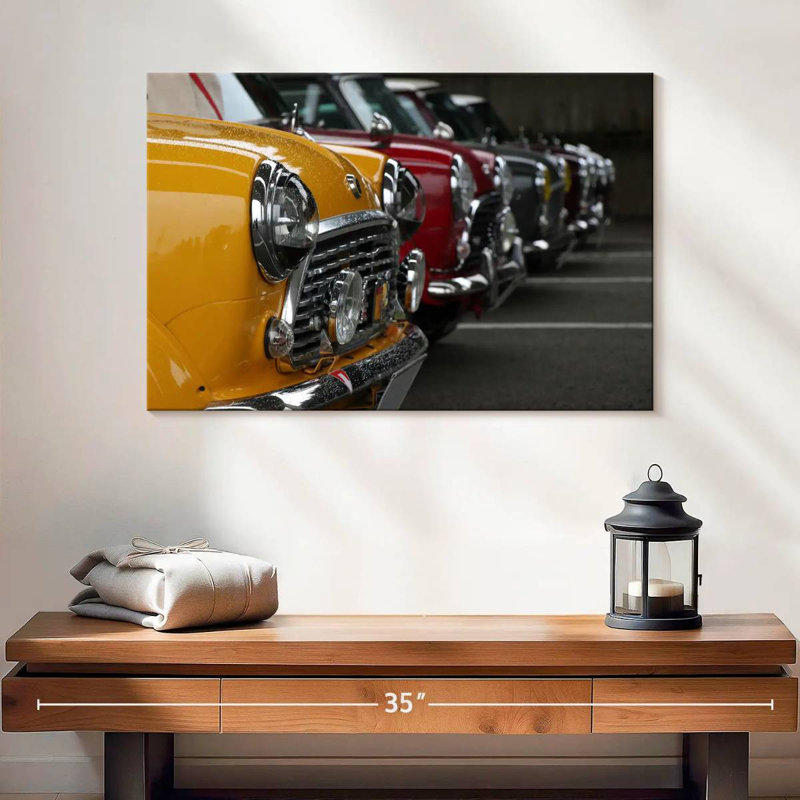 Collection Vintage Mini Cooper, H 16 po x l 24 po