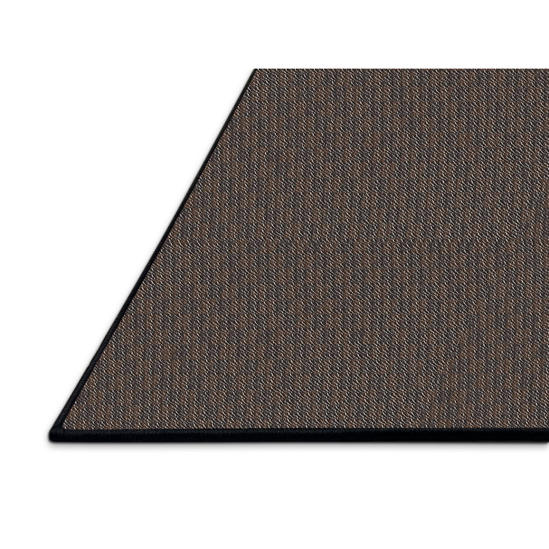 Tapis brun foncé à tisser électrique, Rectangle 5 pi x 7 pi