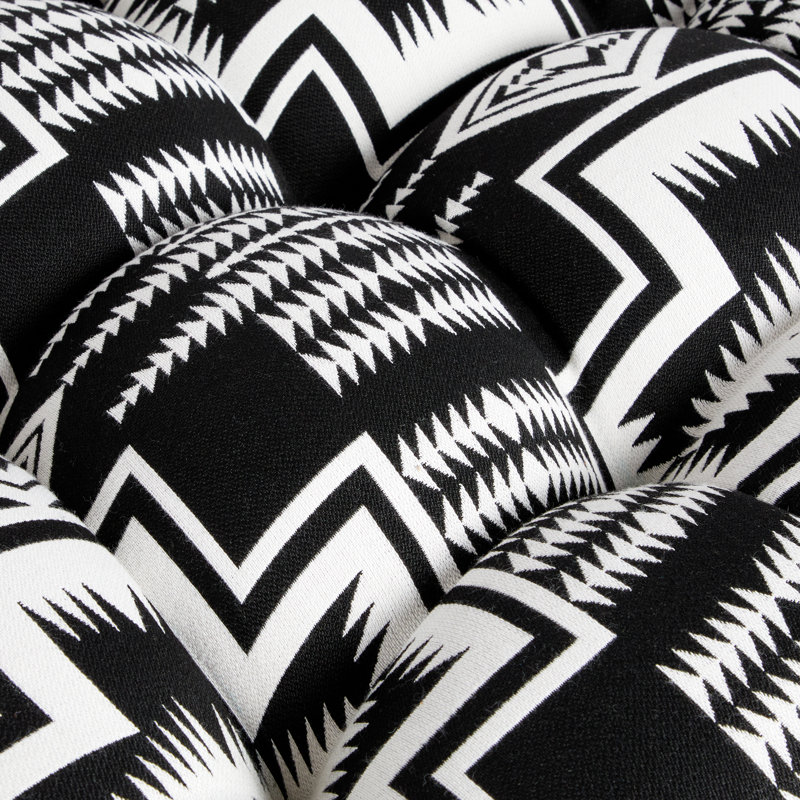 Coussin Sunbrella, Black/White Geometic Shapes