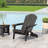 Teigan Rustic Outdoor Acacia Wood Folding Adirondack Chair with Wide Armrests and Traditional Slatted Design for Backyard, Garden, Porch Deck-1281543100