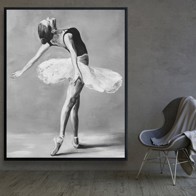 Classic Ballet Dancer Print On Canvas