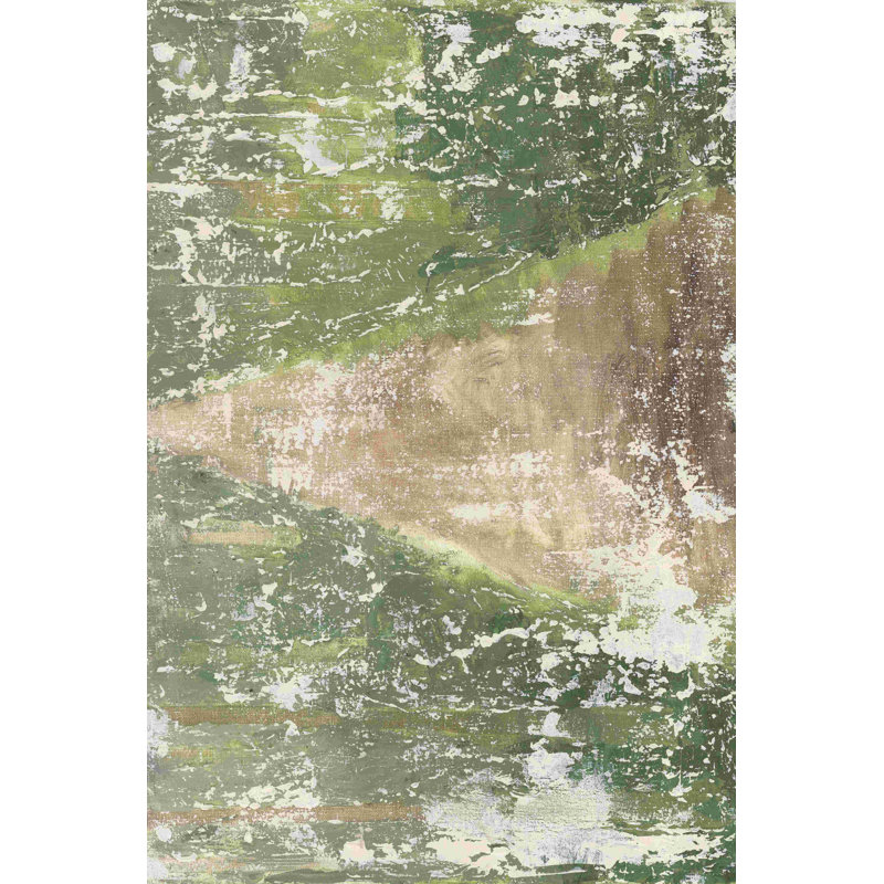 Organic Geo - peinture sur toile tendue, H 36 po x l 24 po