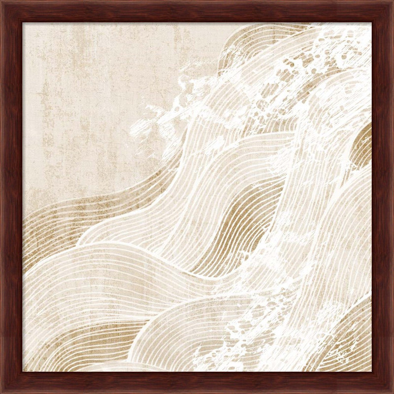 «Tidal Waves» par Eva Watts, art encadré (ensemble de 2)