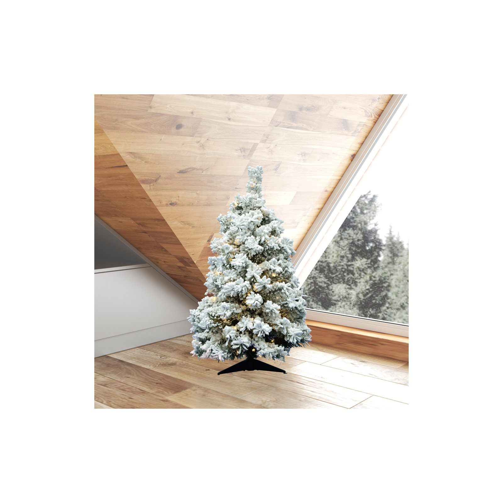 Pfeiffer 36' Lighted Artificial Pine Christmas Tree