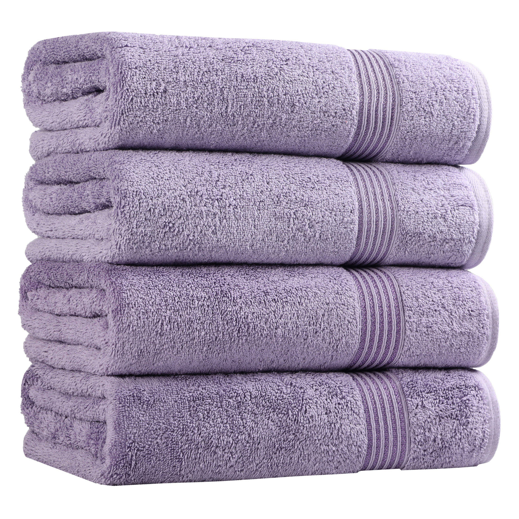 Oleg Heritage Egyptian Cotton Soft Absorbent Luxury Bath Towel, Royal Purple