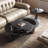 Multi-functional rock plate round coffee table