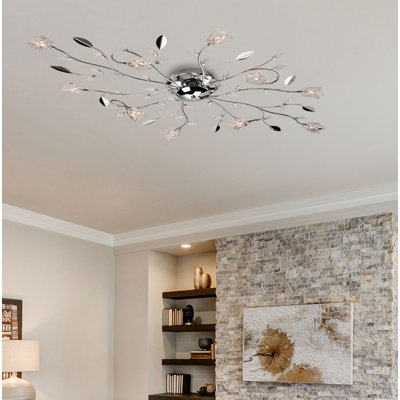 Cindy Glass Semi Flush Mount