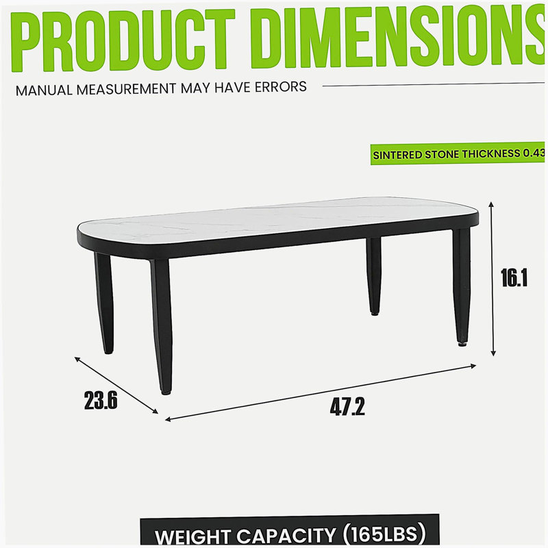 Table basse moderne d'extérieur Elegance Arc
