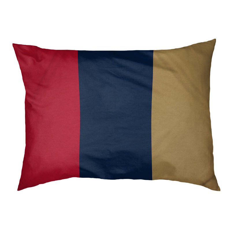 Coussin pour chien hockey Las Vegas, Grand (l 50 po x P 40 po x H 17 po), Rouge / bleu / doré mat
