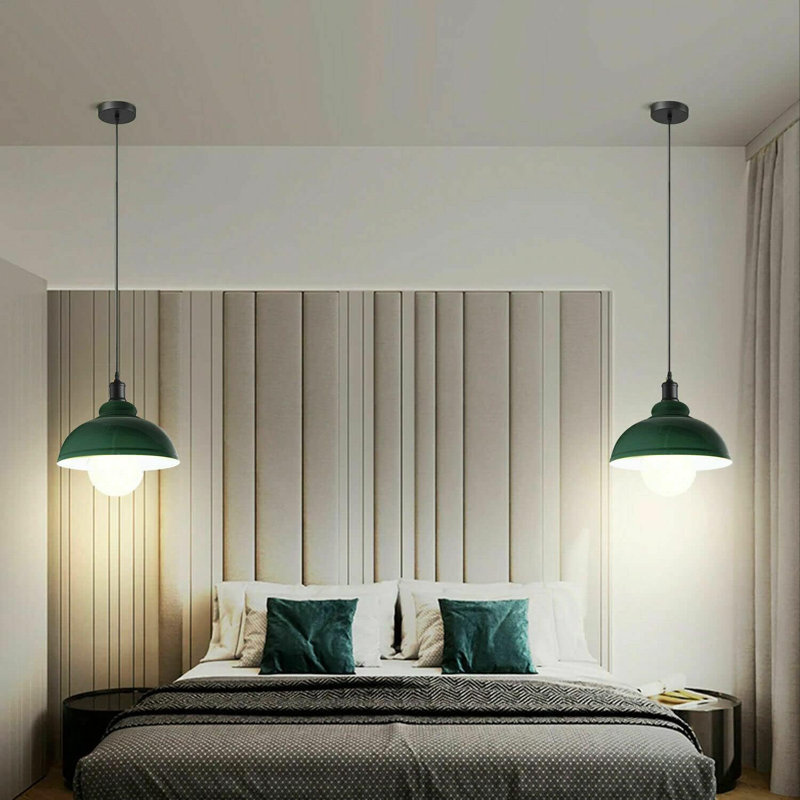 1 - Light Dome Pendant, Green