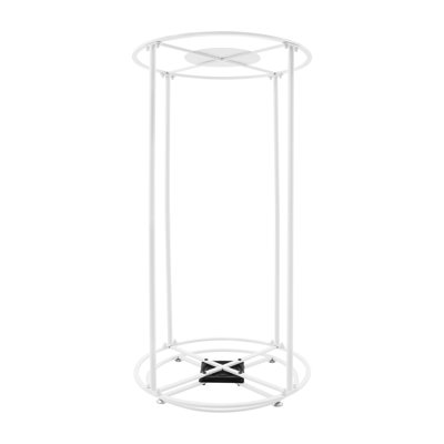 Portant à vêtements rotatif avec tringle et tablettes, présentoir à vêtements pivotant à 360 degrés pour la chambre à coucher, la salle de lavage ou le magasin de détail - capacité jusqu'à 100 lb