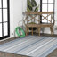 Tapis intérieur / extérieur bleu / gris clair Cincotta-69806061
