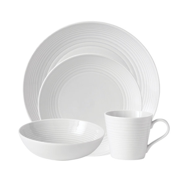 Gordon Ramsay GR Maze 4 Piece Stoneware Dinnerware Set & Reviews ...