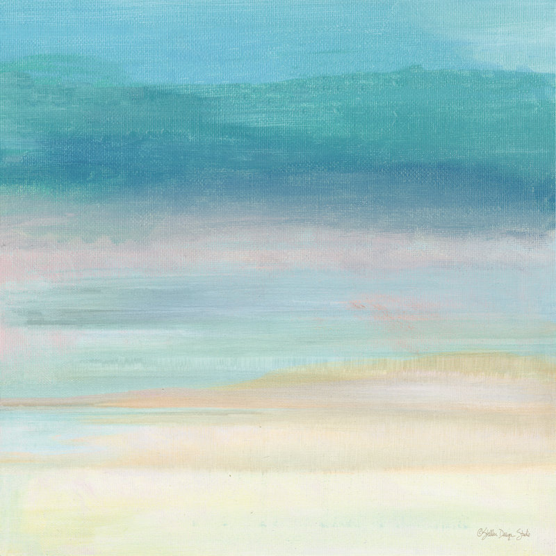Calm Horizon 5, H 12 po x l 12 po, Non, Wrapped Canvas