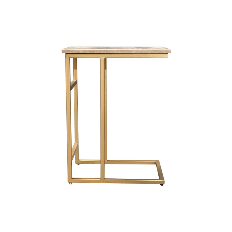 Altia Frame End Table, Beige