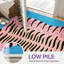 Tapis d'intérieur bleu / rose lavable à la machine avec envers antidérapant Abidi-47043166-36498067