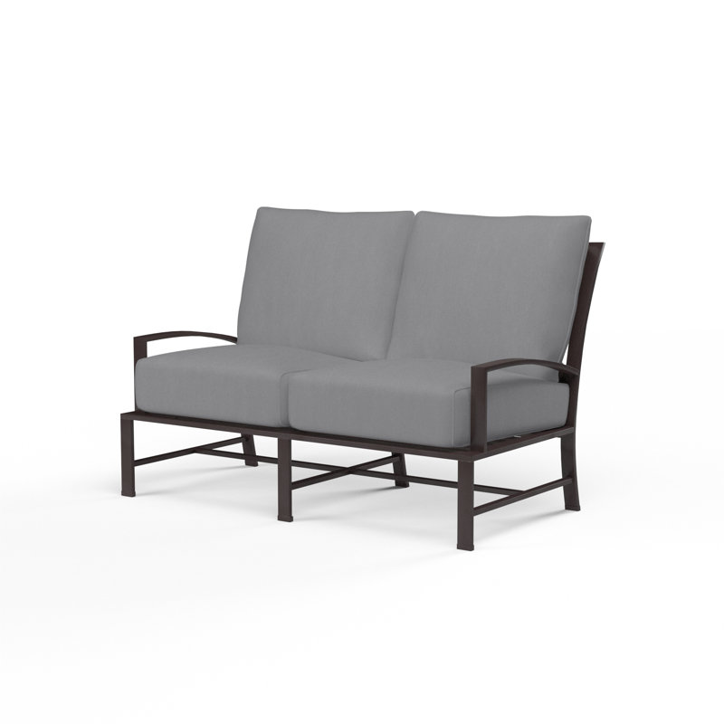 Causeuse d'extérieur 51 po avec coussins Sunbrella Mulcahey, Toile granite Sunbrella®