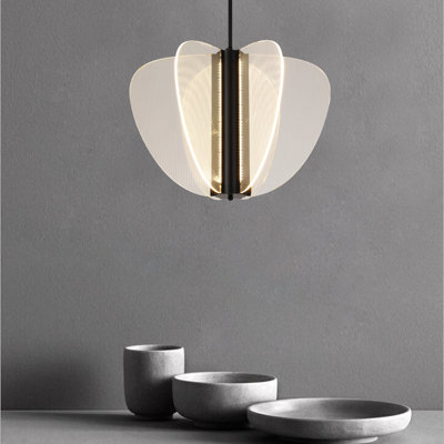 Calene Acrylic LED Panel Butterfly Chandelier