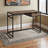 Larissa Brown Finish 1-Drawer Computer Desk With Black Metal Leg, 29.79" H X 42.08" W X 19.88" D