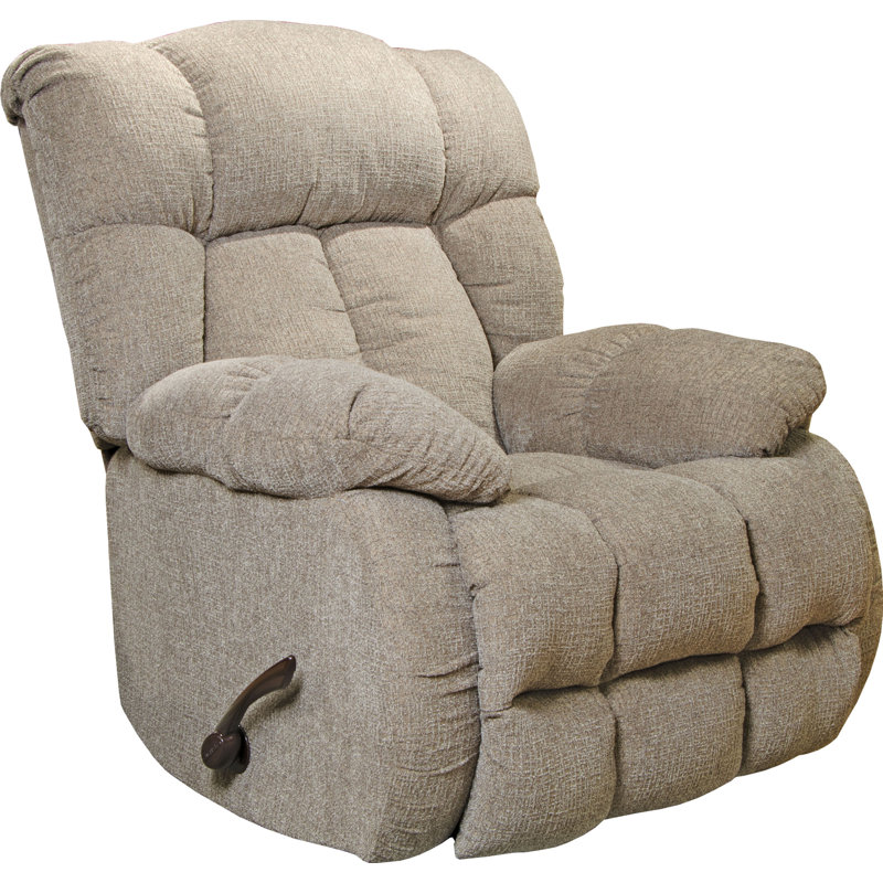 Chattooga Upholstered Recliner, Taupe Chenille