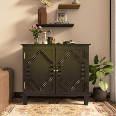Buffet rétro en bois avec rangement