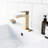 Bathroom Faucet Single Hole - Stainless Steel With And Drain Assembly Brushed Gold Finish Modern Design For Sink 1 Deck-Mounted Style-121629162