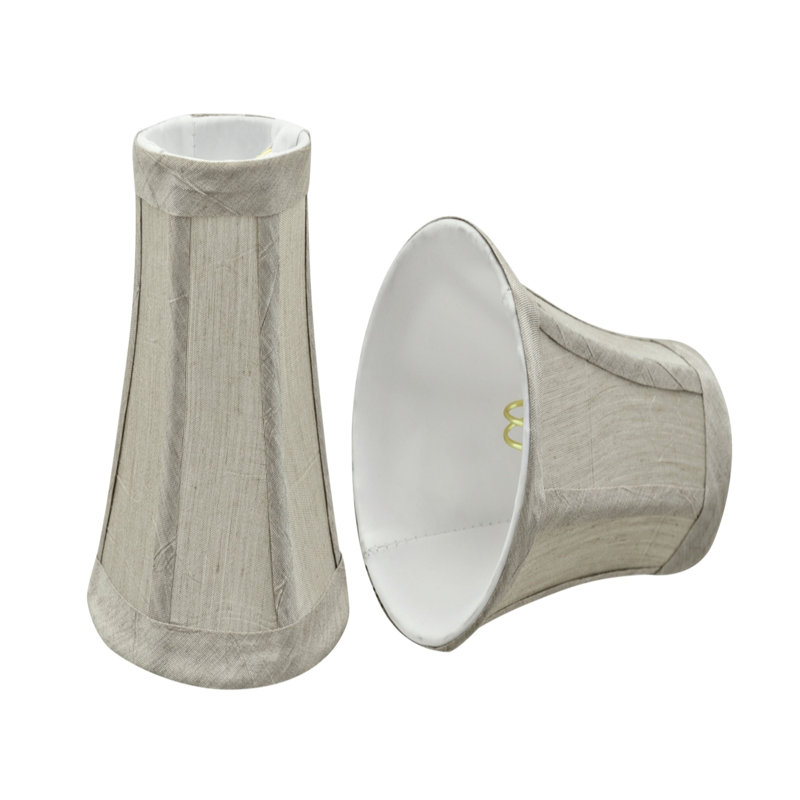 Abat-jour cloche de 5 po (attache), Gris argenté