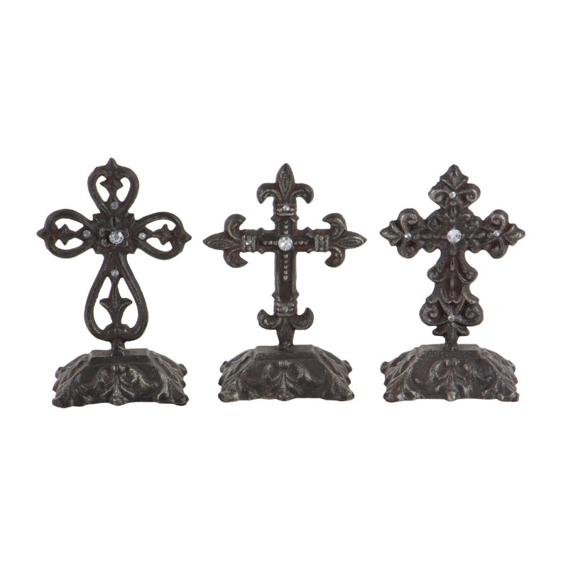 Ensemble de sculptures croix 3 pièces Satchell
