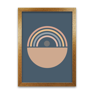 Mid Century Blue B - Print