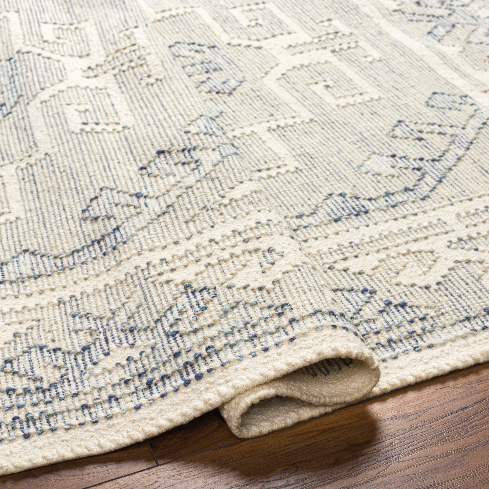 Saber Handmade Wool Rug, Rectangle 8' x 10'