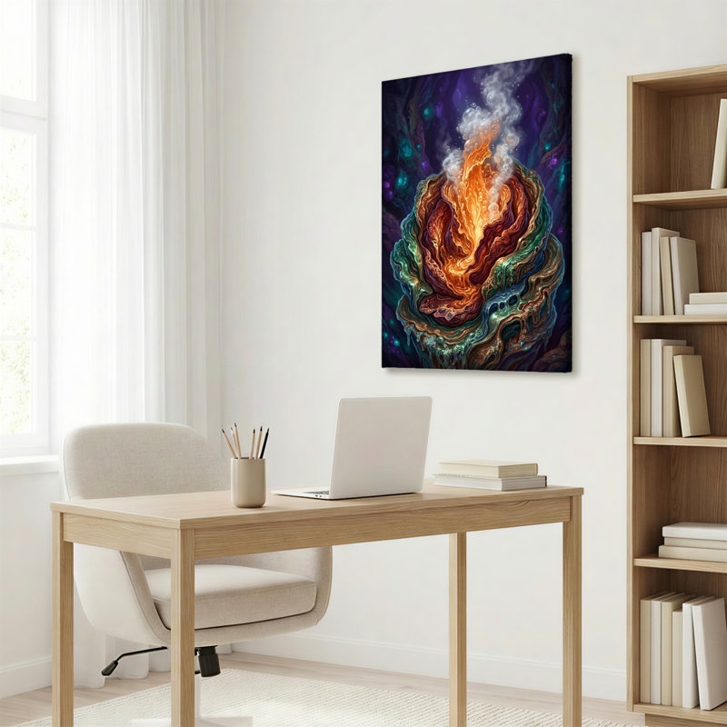 Cosmic Flame, reproduction d'art sur toile, ensemble de 1, 1218