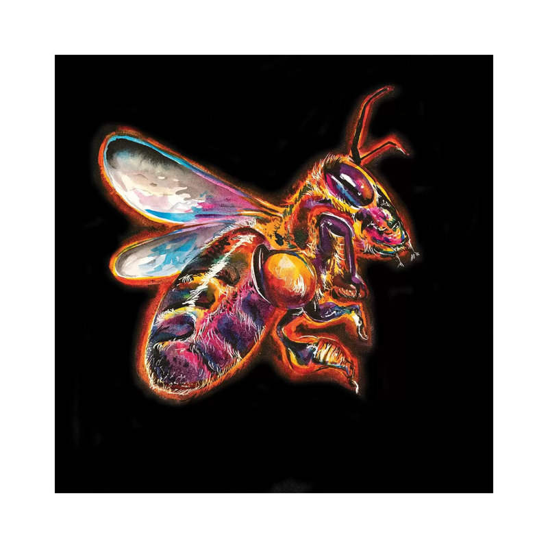Honey Bee by Weekday Best - Wrapped Canvas Print, 30.48 cm H x 30.48 cm W