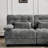 With 93-Inch 3+1 And , 4 - Position Adjustable , 350Lb Weight Limit For Every Seat, Gray Chenille, 3 Stylish Throw Pillows, 84.34-Inch Depth , Angles Personal Comfort Preferences, Support Each Soft
