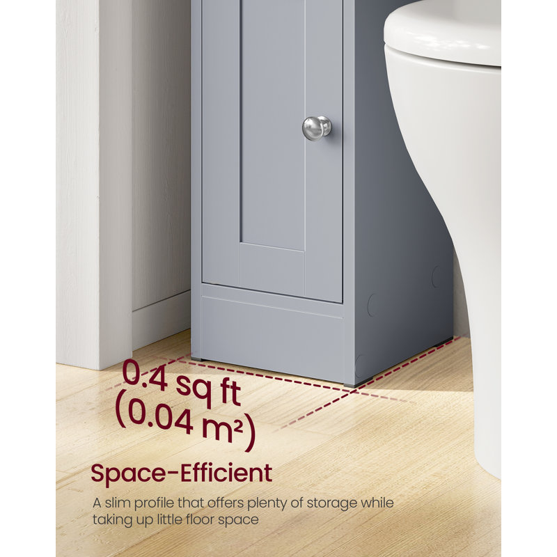 Manufatured Wood Drill / Screw Bathroom Cabinet, Grey