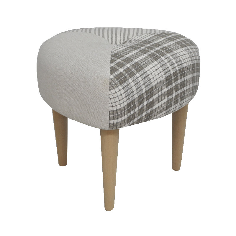 Solid + Manufactured Wood Accent Stool