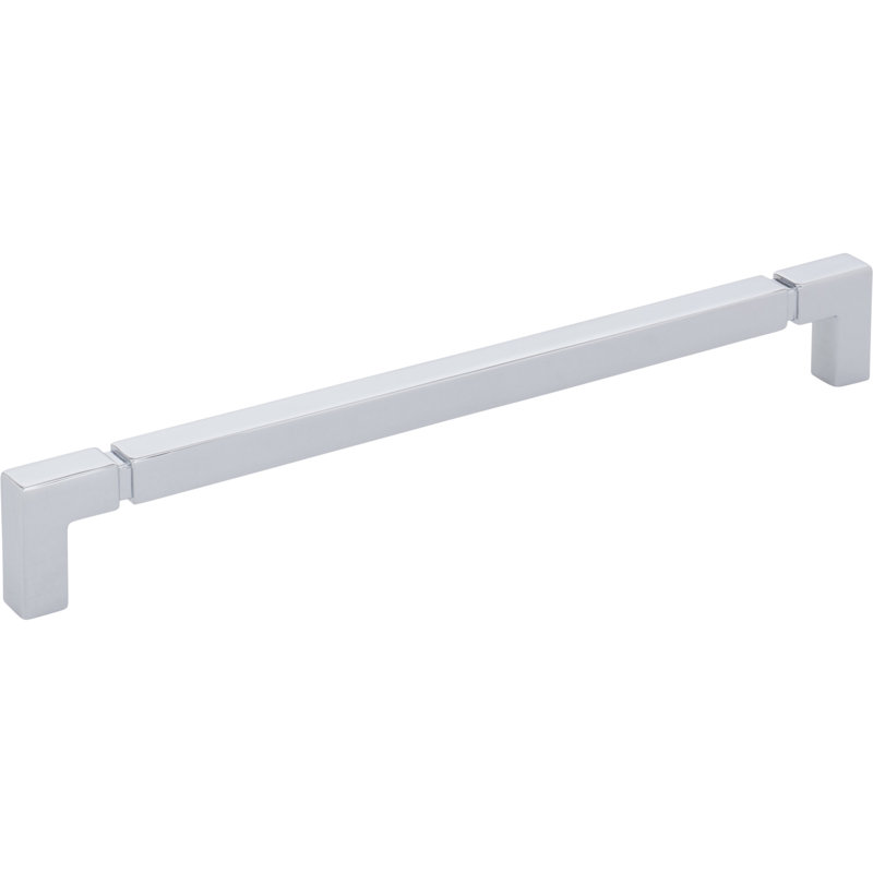 Langston Bar Pull, Polished Chrome, 8 13/16" Center To Center