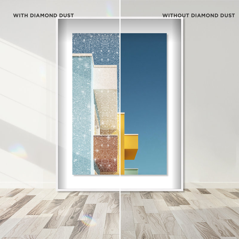 Orthogonal Sky View Shadowbox Architecture Print by Oliver Gal, Black Frame, 10 x 15, 17.5"H x 25.5"W, White Shadowbox