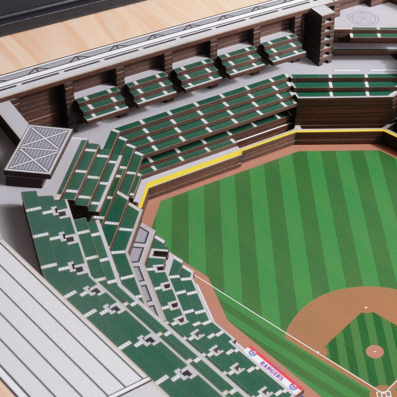 MLB 25-Layer StadiumViews 3D Wall Art, Texas Rangers