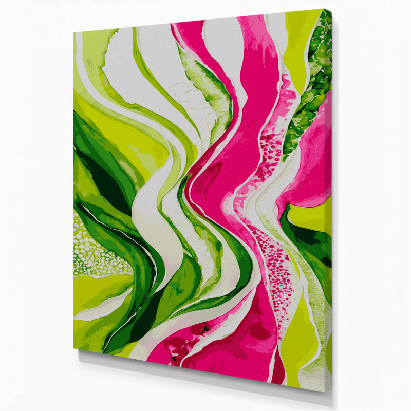 Abstrait aquarelle 59, art mural sur toile brune, H 10 po x l 8 po