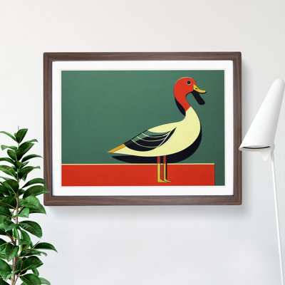 Duck Deco Style Abstract - Single Picture Frame Print