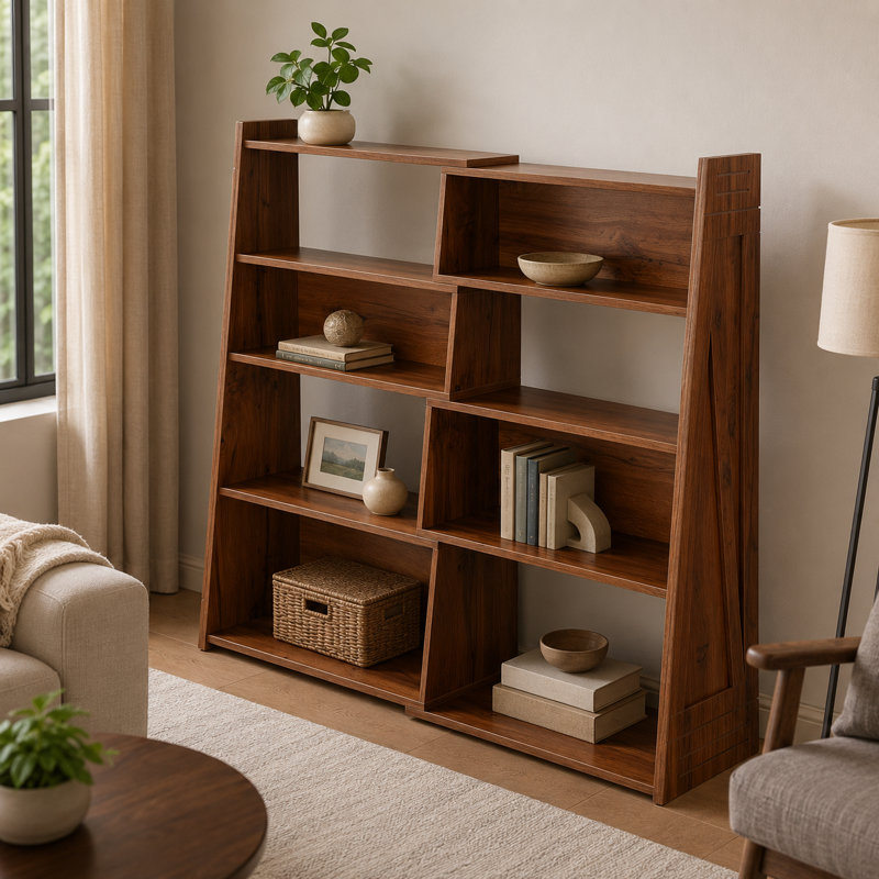 Bookcase, 42.64" H x 47.08" W x 11.74" D