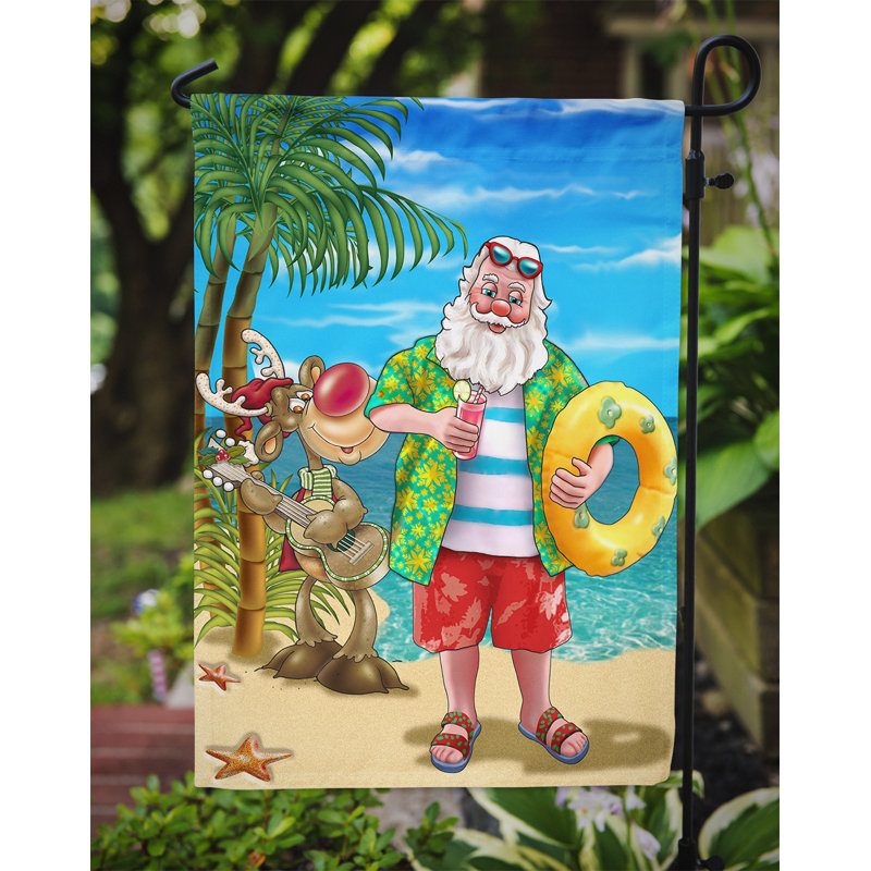 Yesayi Double Sided Polyester Christmas Garden Flag, 15" H  x 11" W