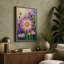 Pink Daisy Garden Botanical - Wrapped Canvas-1048803895-1048803900