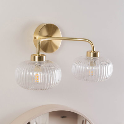 Aniva Glass Armed Sconce