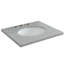 Comptoir de meuble-lavabo simple 25 "en granite gris avec lavabo