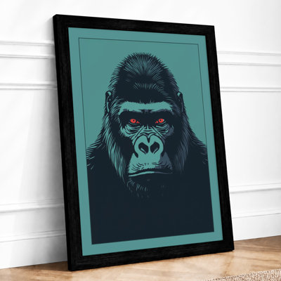 Gorilla's Gaze Modern - Framed Print