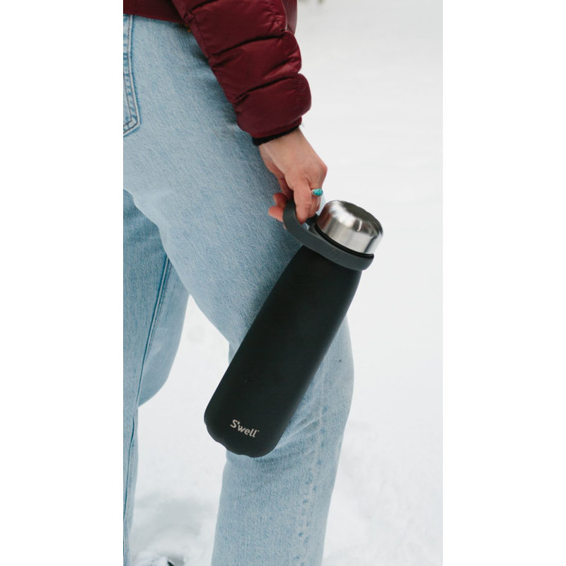 S'well Stainless Steel Traveler - 40 Fl Oz - Triple-Layered Vacuum-Insulated Containers, Onyx