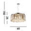 Clarissa 5 - Light Silver Drum Pendant