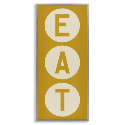 " Retro Style Eat Circle Letters Sign " by Ryan Fowler