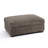 Upholstered Light Brown Faux Rabbit Fur Flannel Rectangle Ottoman, Single Ottoman Modular Part For Sectional Sofa-2109808854